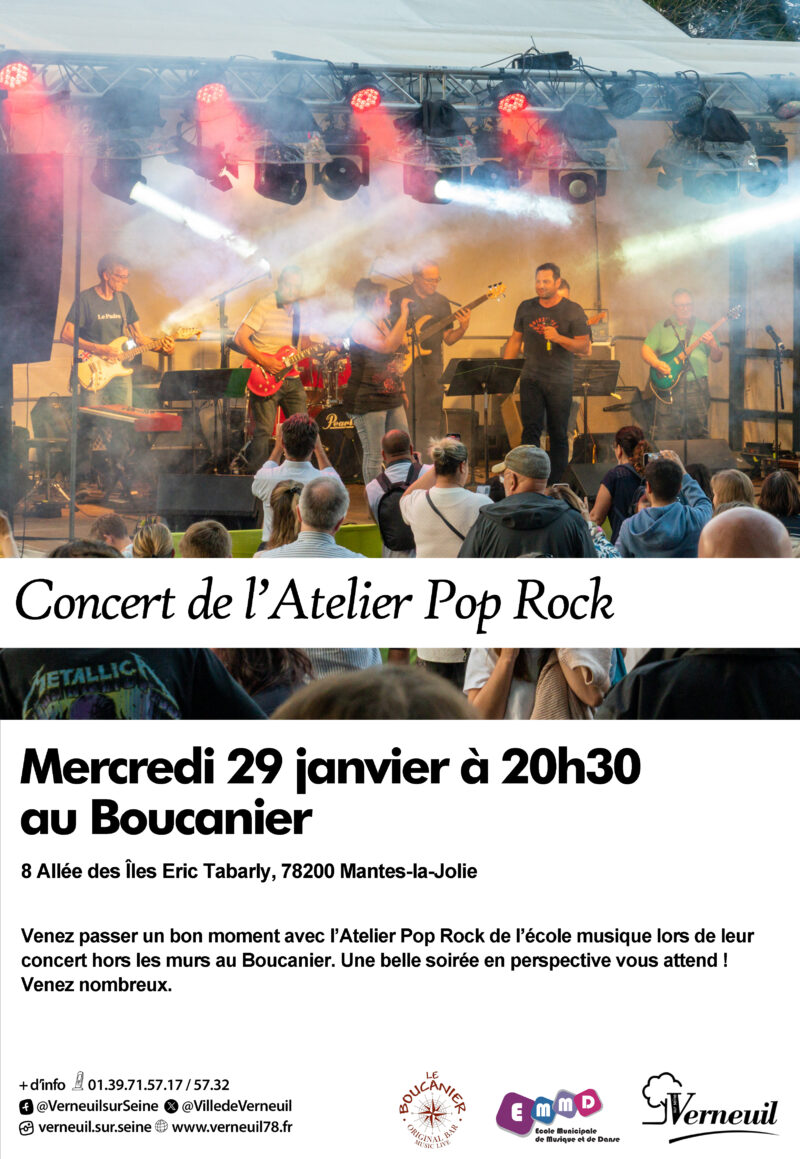 Concert de l’Atelier Pop Rock au Boucanier